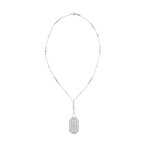 Vintage Tiffany & Co. Platinum Diamond Fence Necklace // Chain: 15.5"