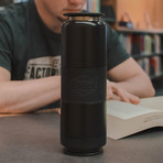 Dual Chamber Water Bottle // Matte Black