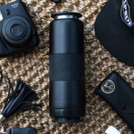 Dual Chamber Water Bottle // Matte Black