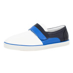 Bottega Veneta // Leather Velcro Strap Sneakers // White (US: 10)