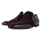 Bottega Veneta // Leather Loafer Dress Shoes // Burgundy (US: 6.5)