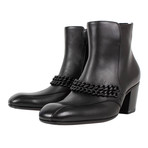 Bottega Veneta // Chains Leather Boots // Black (US: 10)