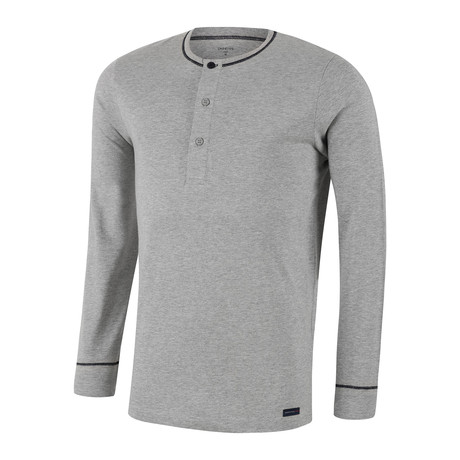 Alan Pajama Long Sleeve Top // Gray (S)