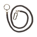 Braided Key Chain // Aubergine
