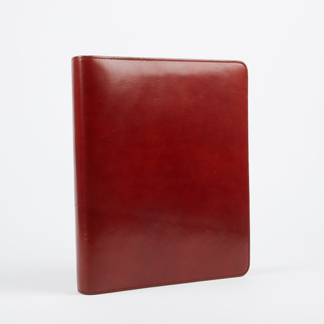 Leather Binder Cover // Cognac
