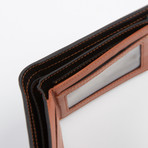 Leather Bi-Fold Wallet + ID Window // Black
