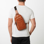Leather Campus Day Pack // Cognac