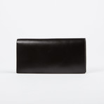 2 Tone Leather Wallet // Black