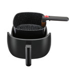 Air Fryer // Double Ceramic Basket + Pan Set + Digital Control