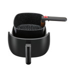 Air Fryer // Double Ceramic Basket + Pan Set and Manual Control