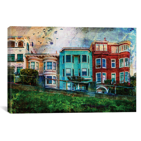 San Francisco Houses // Matt Coglianese (18"W x 26"H x 0.75"D)