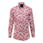Umut Button Down // Red + White (M)