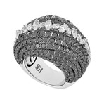 Stefan Hafner 18k White Gold Diamond + Black Diamond Ring II // Ring Size: 6.5