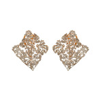 Stefan Hafner 18k Rose Gold Brown Diamond Earrings