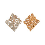 Stefan Hafner 18k Rose Gold Brown Diamond Earrings