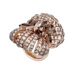 Stefan Hafner 18k Rose Gold Multi-Stone Ring // Ring Size: 7