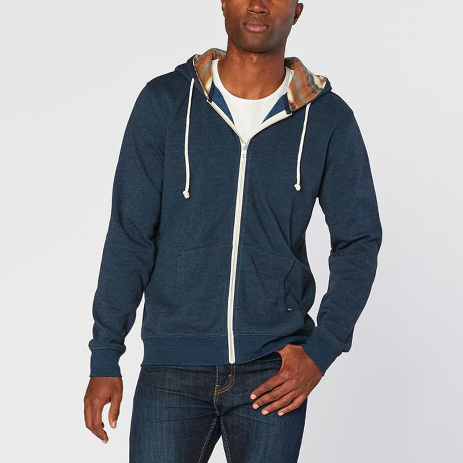 Navajo Lined Zip Hoodie // Midnight + Santa Fe (S) - Threads 4 Thought ...