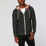 Navajo Lined Zip Hoodie // H Black + Arizona (2XL)