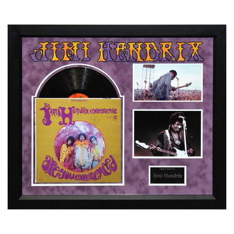 Signed + Framed Album Collage // Jimi Hendrix