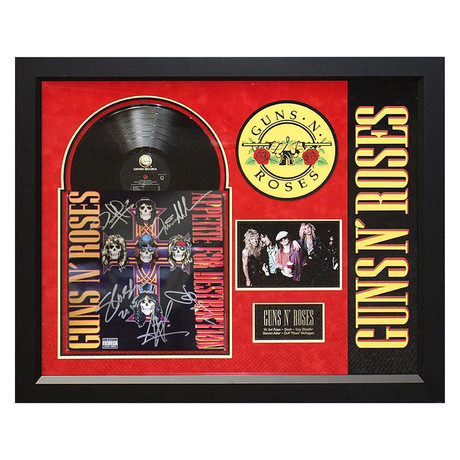 Signed + Framed Album Collage // Guns N' Roses