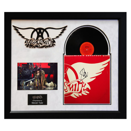 Signed + Framed Album Collage // Aerosmith