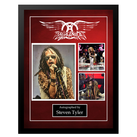 Signed + Framed Collage // Aerosmith