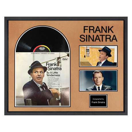 Signed + Framed Album Collage // Frank Sinatra