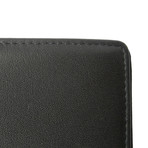 Genuine Leather Card Wallet + ID Window // Black