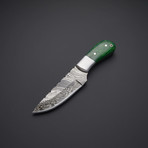 Fixed Blade Damascus Steel Skinning Knife // HB-0287