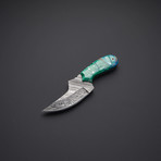 Fixed Blade Damascus Steel Skinning Knife // HB-0473