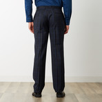 2BSV Notch Lapel Suit // Black Blue Windowpane (US: 42S)