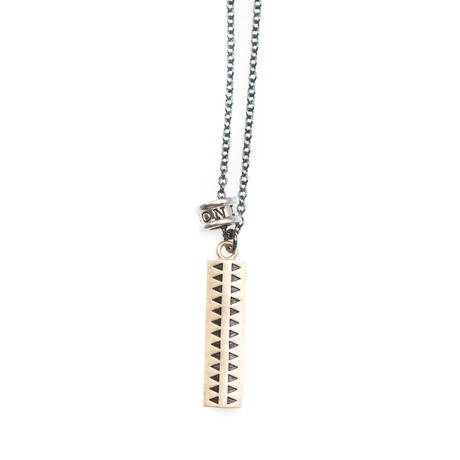 Icon Brand // Hound Tooth Pendant Necklace // Multi