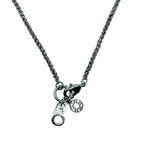 Icon Brand // Zip It Necklace // Gunmetal