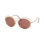 Miu Miu // Women's Sunglasses // Antique Gold + Dark Violet