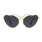 Miu Miu // Women's Sunglasses // Antique Gold + Gray Gradient