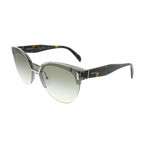 Prada // Women's Sunglasses // Transparent Grey + Grey Gradient