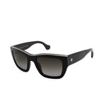 Balenciaga // Women's Square Sunglasses // Black + Grey Gradient