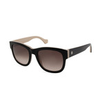 Balenciaga // Large Square Sunglasses // Black + Pink Gradient