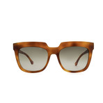 Balenciaga // Women's Large Square Sunglasses // Blond Havana + Brown Gradient
