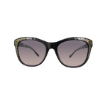 Roberto Cavalli // Cat-Eye Sunglasses // Black + Gradient Smoke