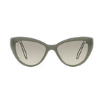 Miu Miu // Women's Cateye Sunglasses // Green + Olive Gradient