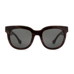 Balenciaga // Women's Round Sunglasses // Brown + Gray Gradient