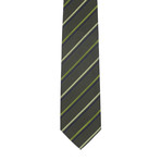 Borelli Napoli // Striped Tie // Green