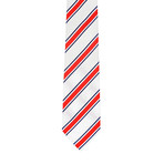 Borelli // Stripped Tie // White + Red