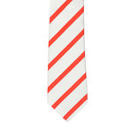i Gemelli // Striped Tie // White + Red