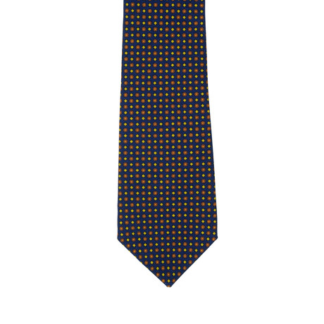 i Gemelli // Geometric Tie // Navy Blue + Gold