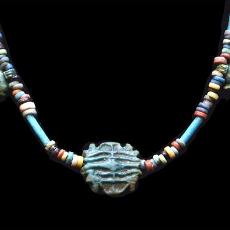 Eye Of Ra Egyptian Necklace Amulet // Egypt 712-343 BCE