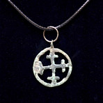 Medieval Crusades Bronze Cross Necklace Pendant // Europe 11-14th Century