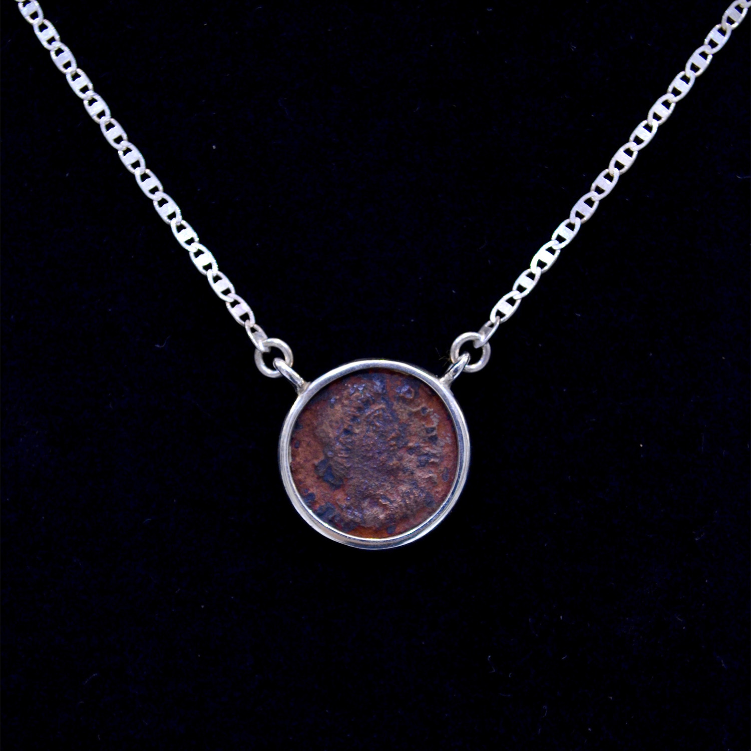 Authentic Roman Coin Silver Necklace // Roman Empire from 27 BC - 476 ...