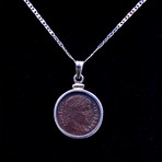 Constantine The Great Coin Silver Necklace // Roman Empire Ca. 306-337 CE // 2